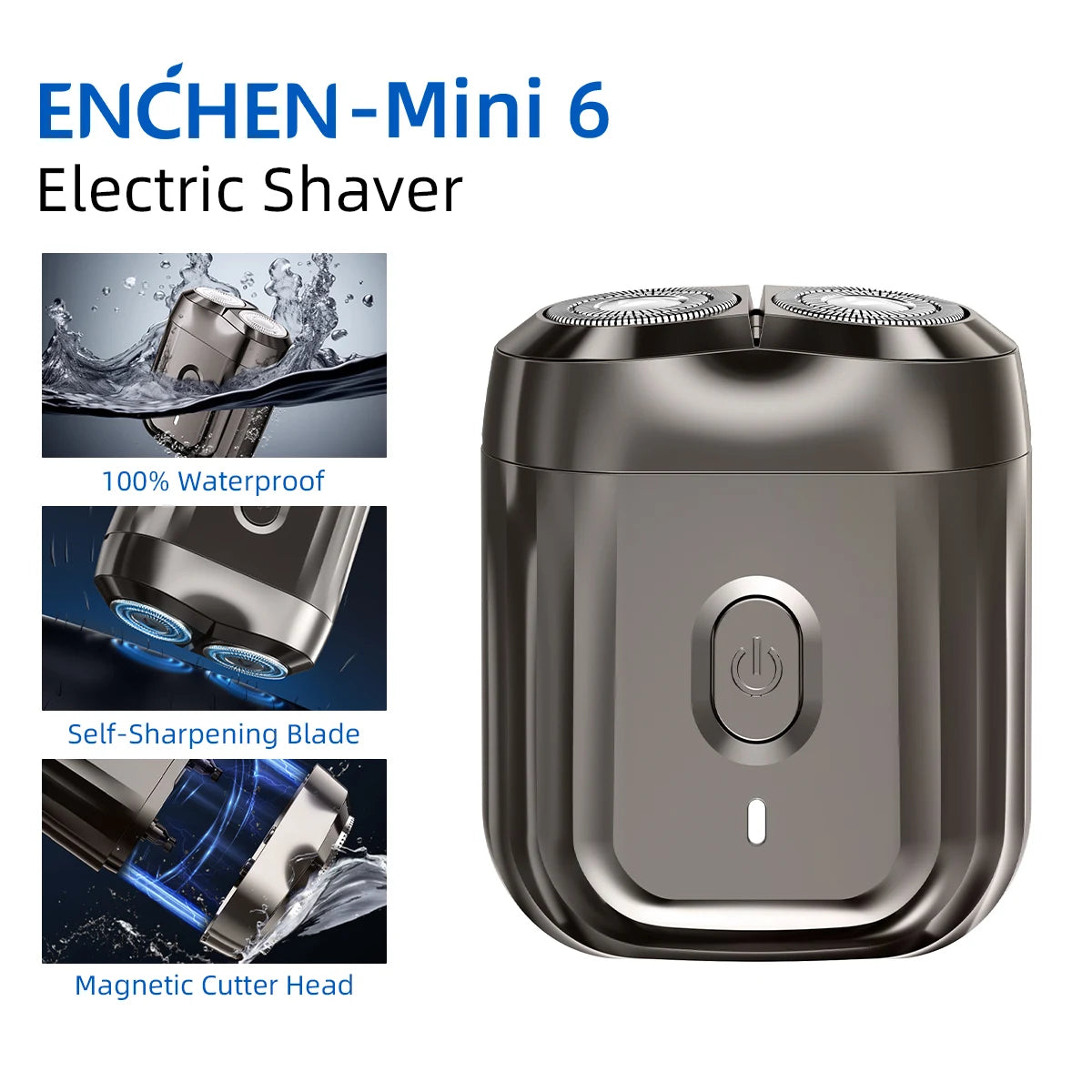 Enchen Mini 6 Electric Shaver for Men – Precision Grooming in Your Pocket!