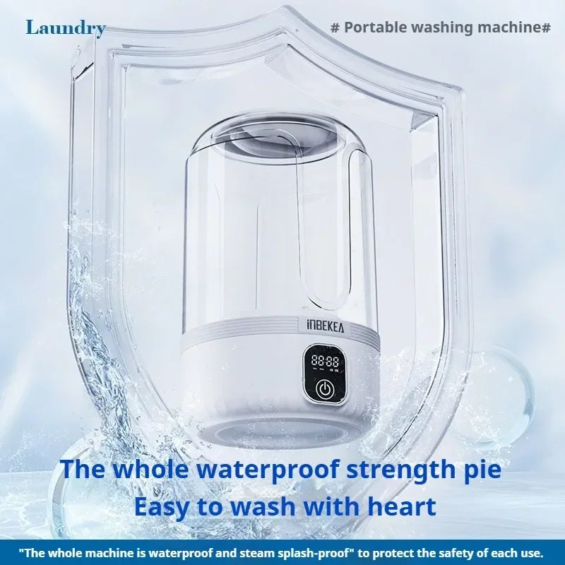 Portable USB Mini Washing Machine – Compact Travel Washer for Underwear, Socks & Small Laundry | Energy-Efficient, Quiet & Disinfection Function | Ideal for Home, Camping, Dorms & Apartments