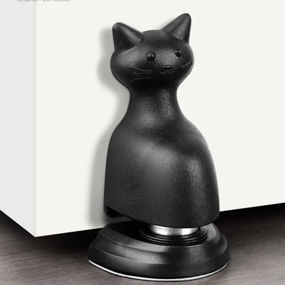š¾ Magnetic Cat-Shaped Door Stopper ā No Drills, Just Purr-fect Protection!