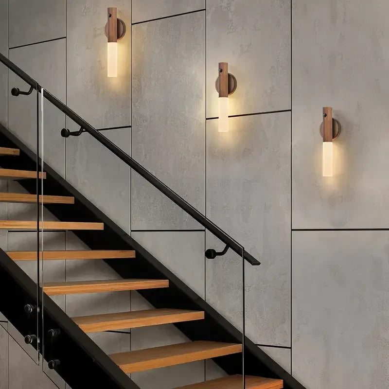 Smart Motion Sensor LED Night Light – Rechargeable, Magnetic & Stylish! 