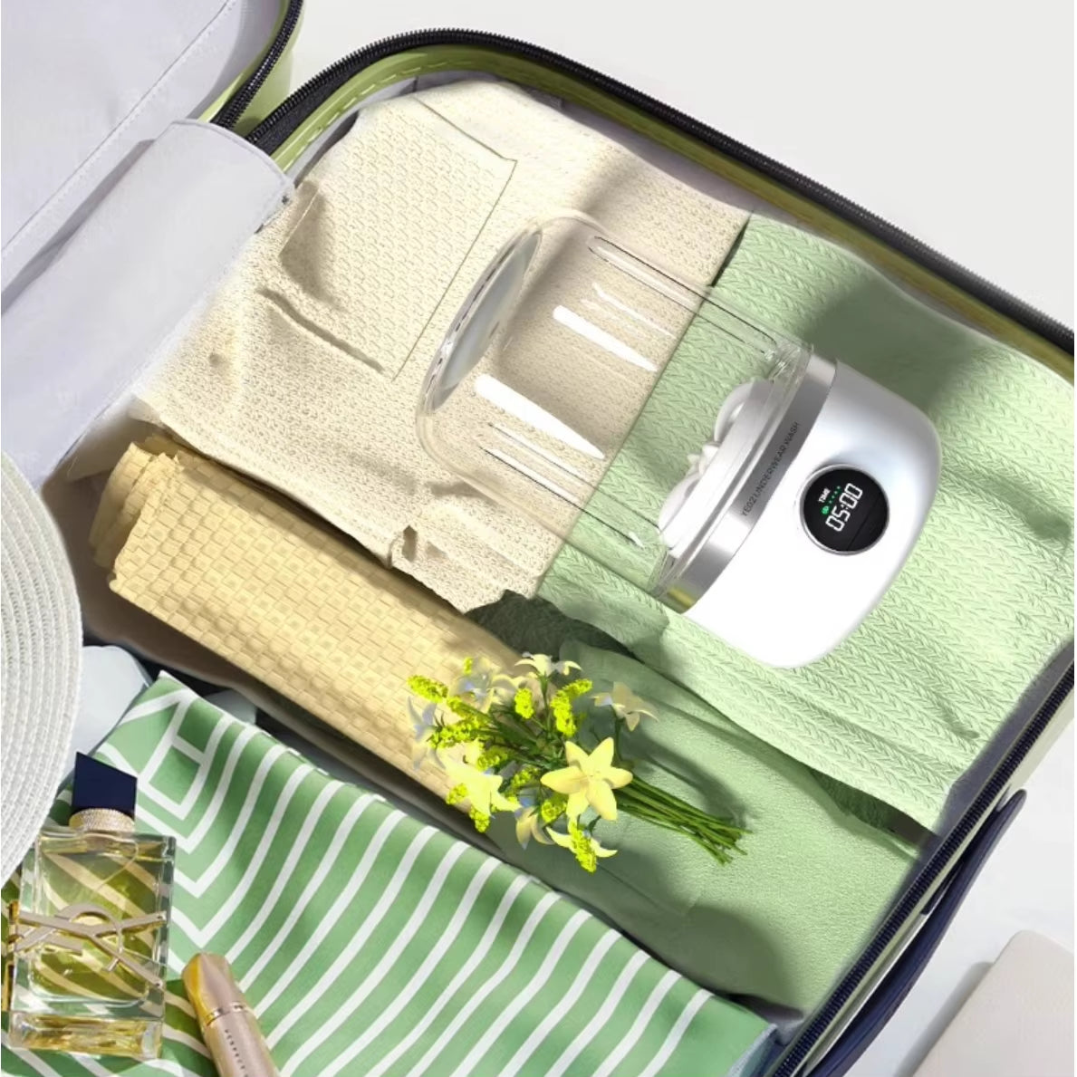 Wireless Portable Washing Machine – 1L Mini Washer for Underwear & Socks with Dehydration | USB Rechargeable, Compact & Energy-Efficient