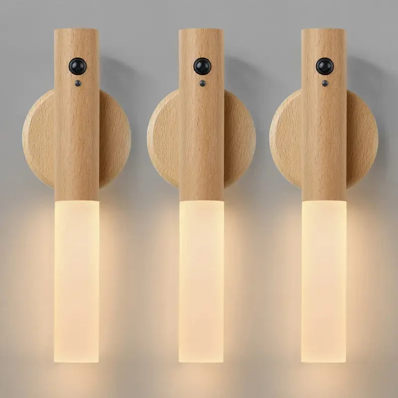 Smart Motion Sensor LED Night Light – Rechargeable, Magnetic & Stylish! 