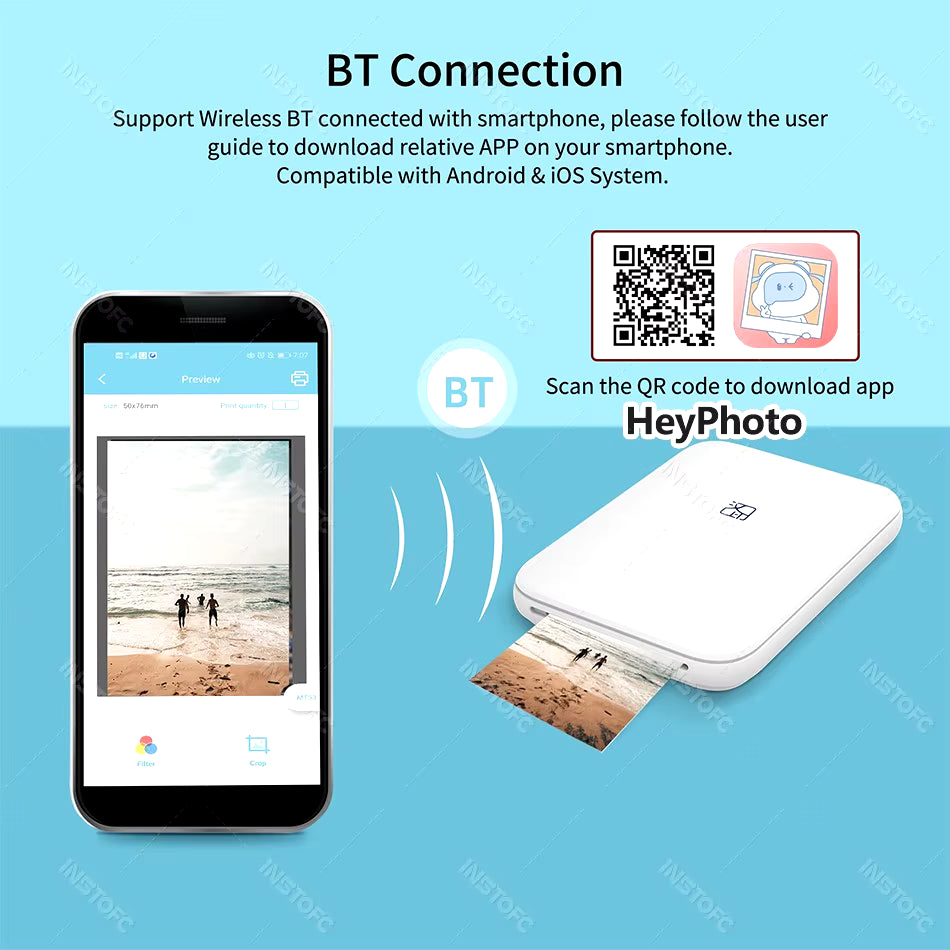 📸 MT53 Portable Photo Printer – Print Memories On the Go!