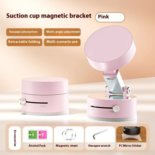 Foldable Magnetic Vacuum Car Phone Holder – Strong Suction, Total Freedom!