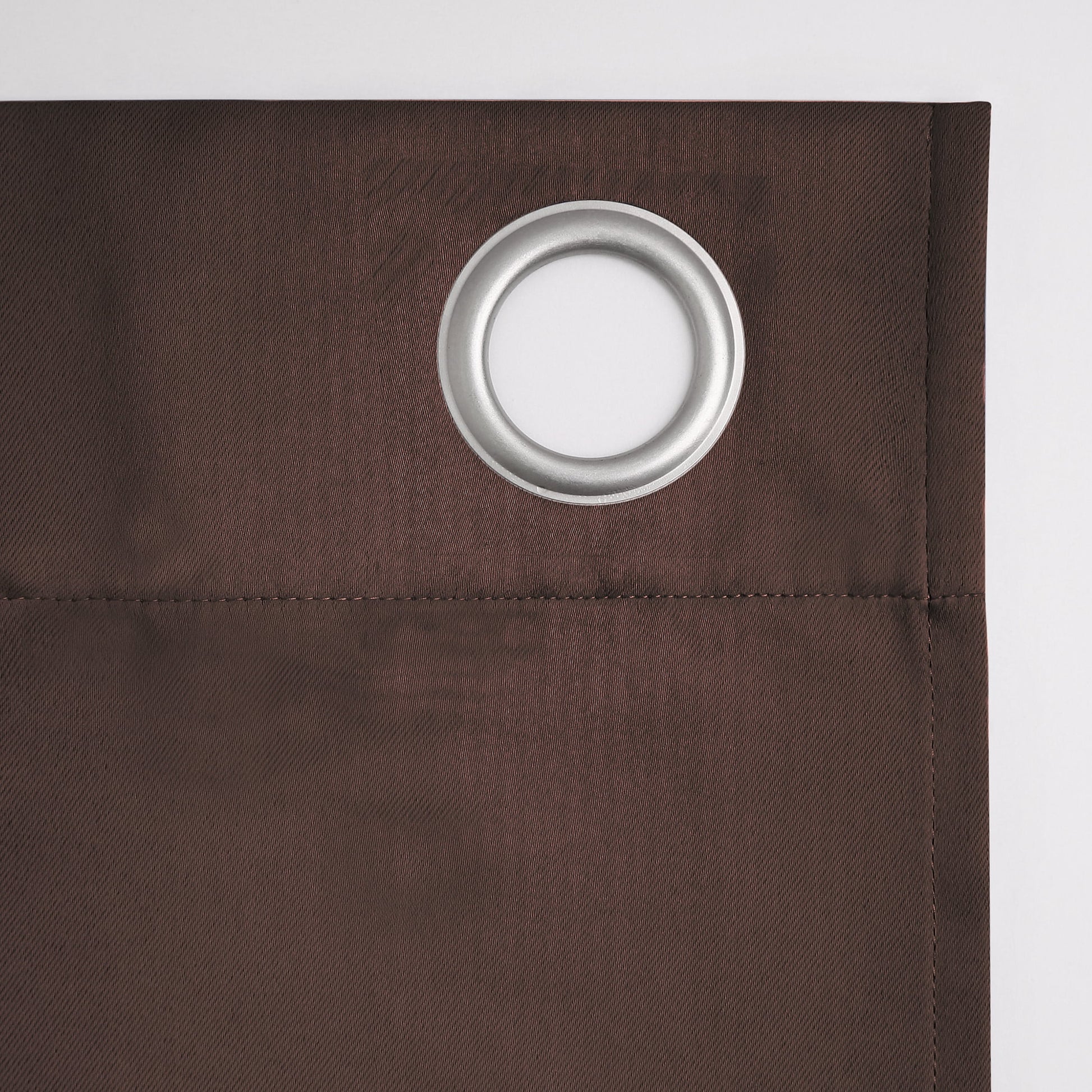 Sun Zero Nolan Energy-Efficient Blackout Curtain Panel with Grommets – 54" x 84", Chocolate Brown