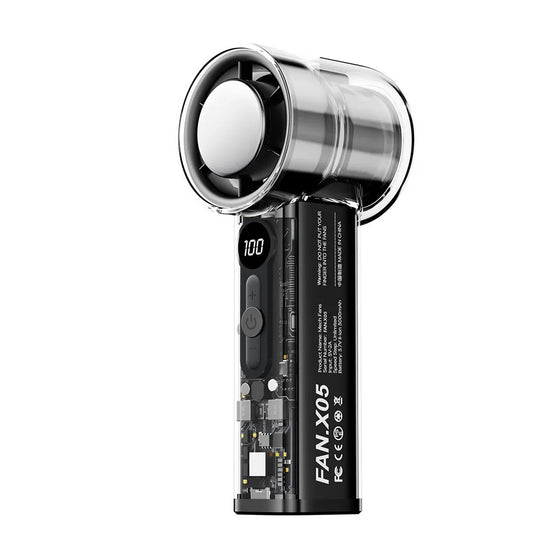 High-Speed Handheld Cooling Fan with Semiconductor Refrigeration – 3000mAh Rechargeable Battery