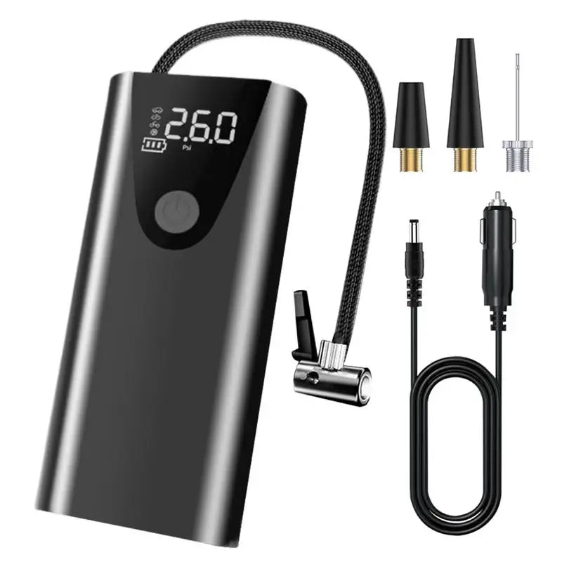 Portable Car Tire Inflator – High-Precision Air Pump for Car, Bike, Motorcycle & More!