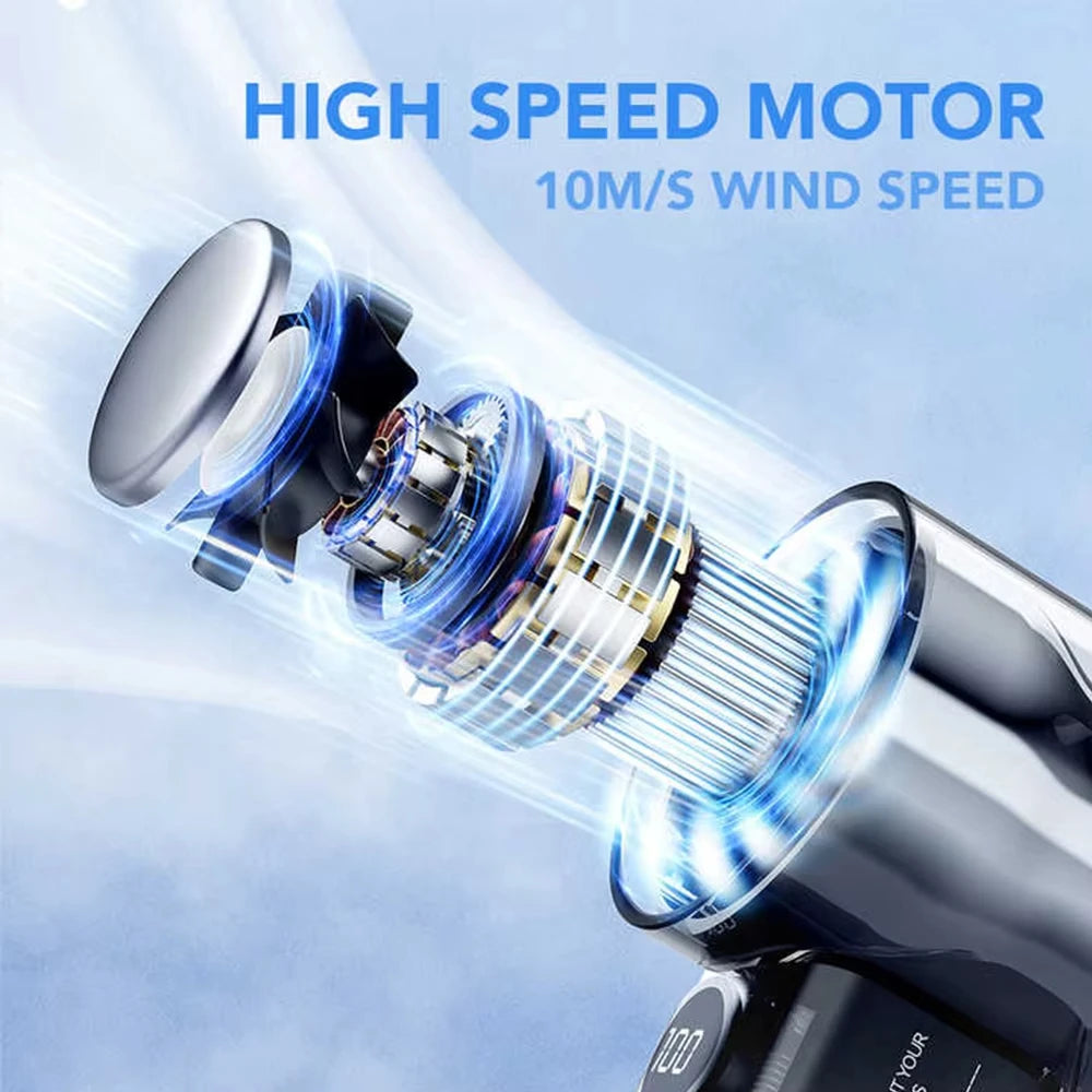 High-Speed Handheld Cooling Fan with Semiconductor Refrigeration – 3000mAh Rechargeable Battery