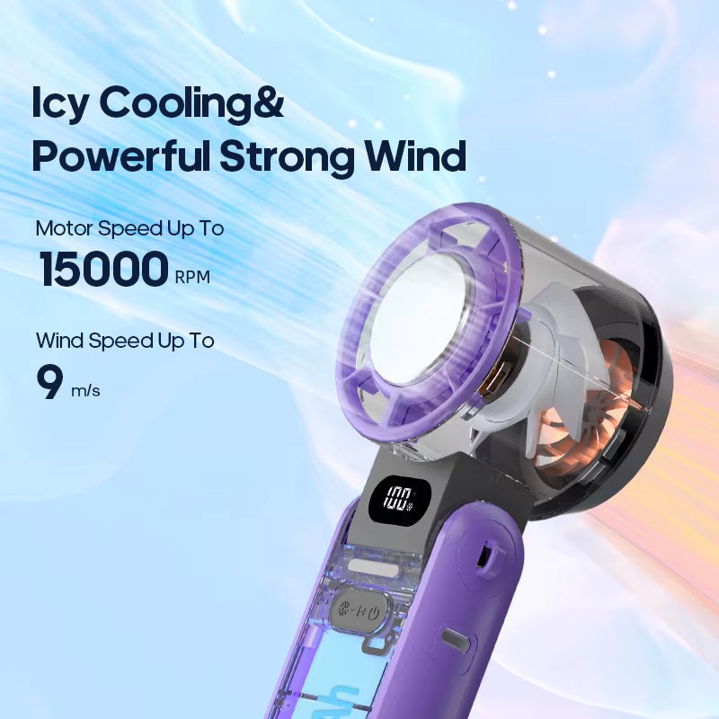 ❄️ KINSCOTER Mini Cooling Handheld Fan – Your Pocket-Sized Power Breeze! 🔋💨