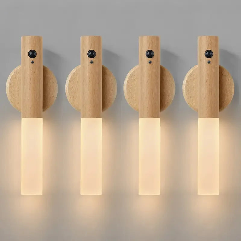 Smart Motion Sensor LED Night Light – Rechargeable, Magnetic & Stylish! 
