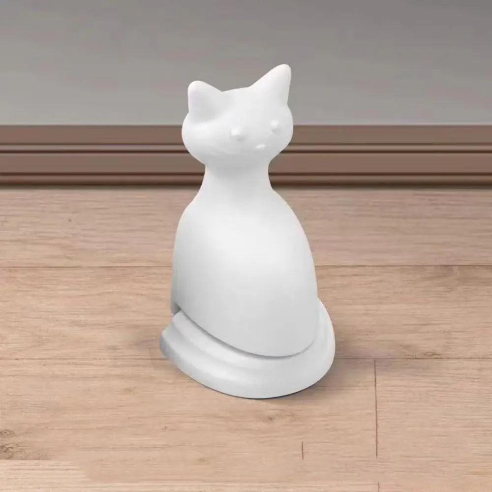 🐾 Magnetic Cat-Shaped Door Stopper – No Drills, Just Purr-fect Protection!