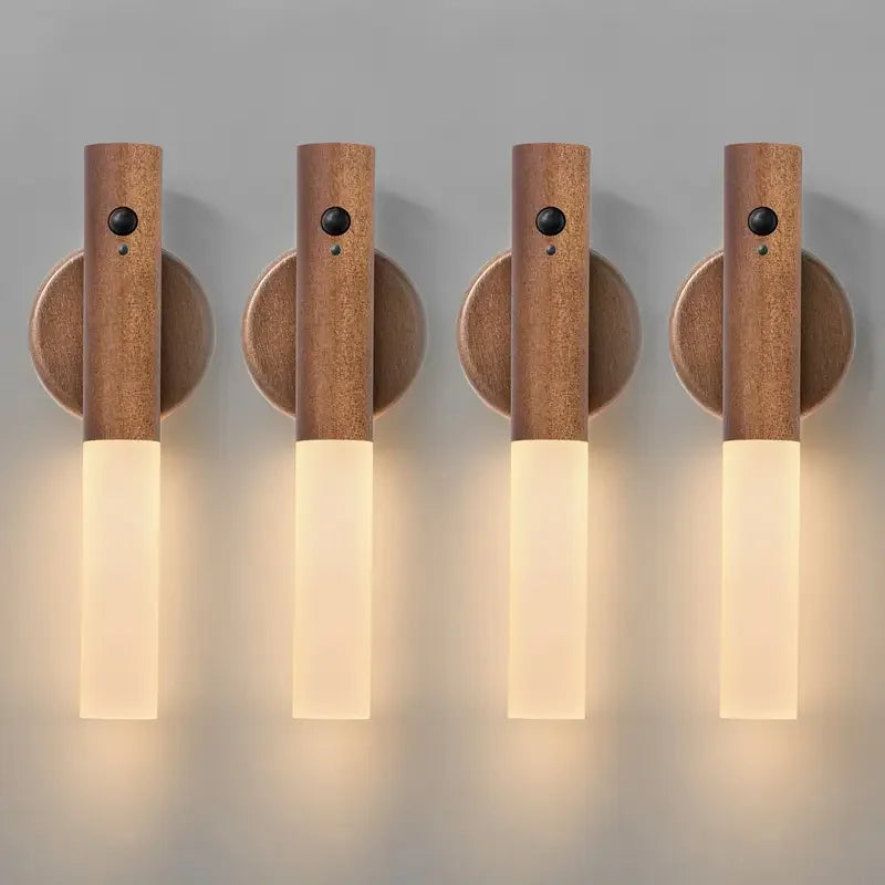 Smart Motion Sensor LED Night Light – Rechargeable, Magnetic & Stylish! 